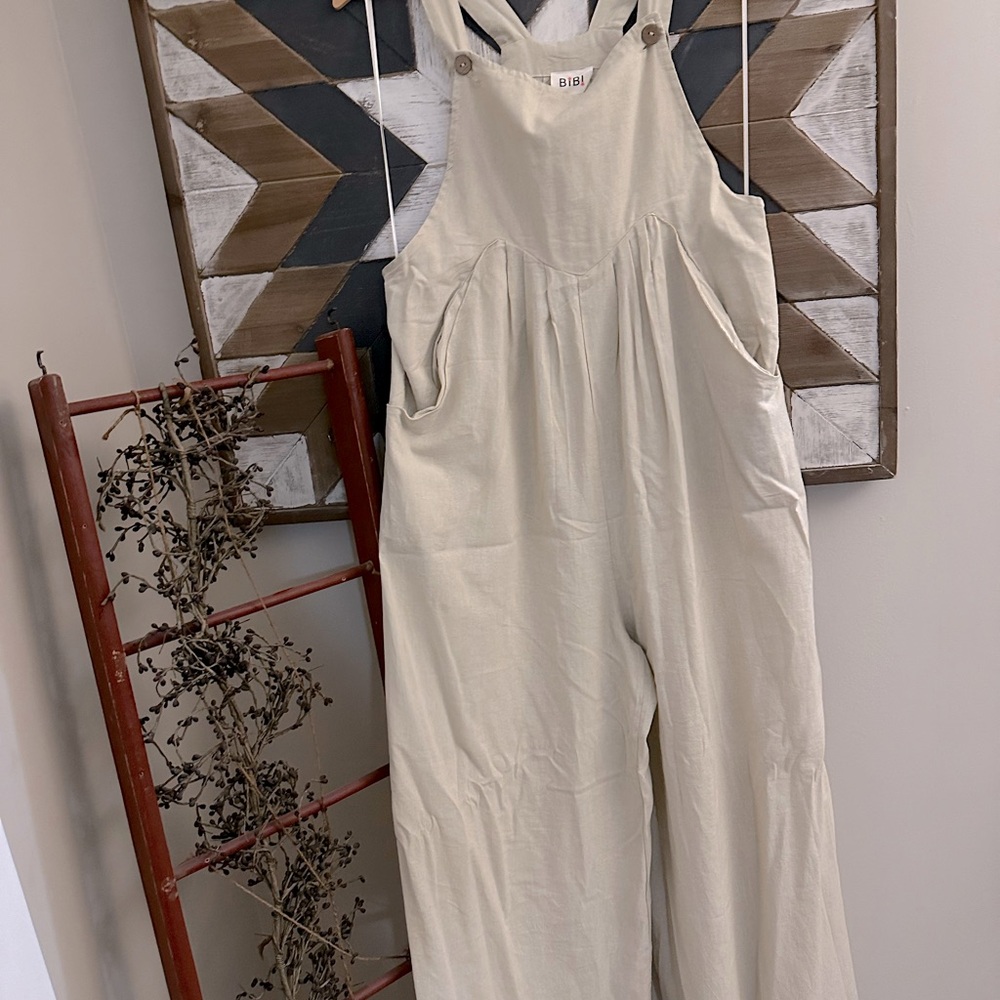 BiBi linen overalls